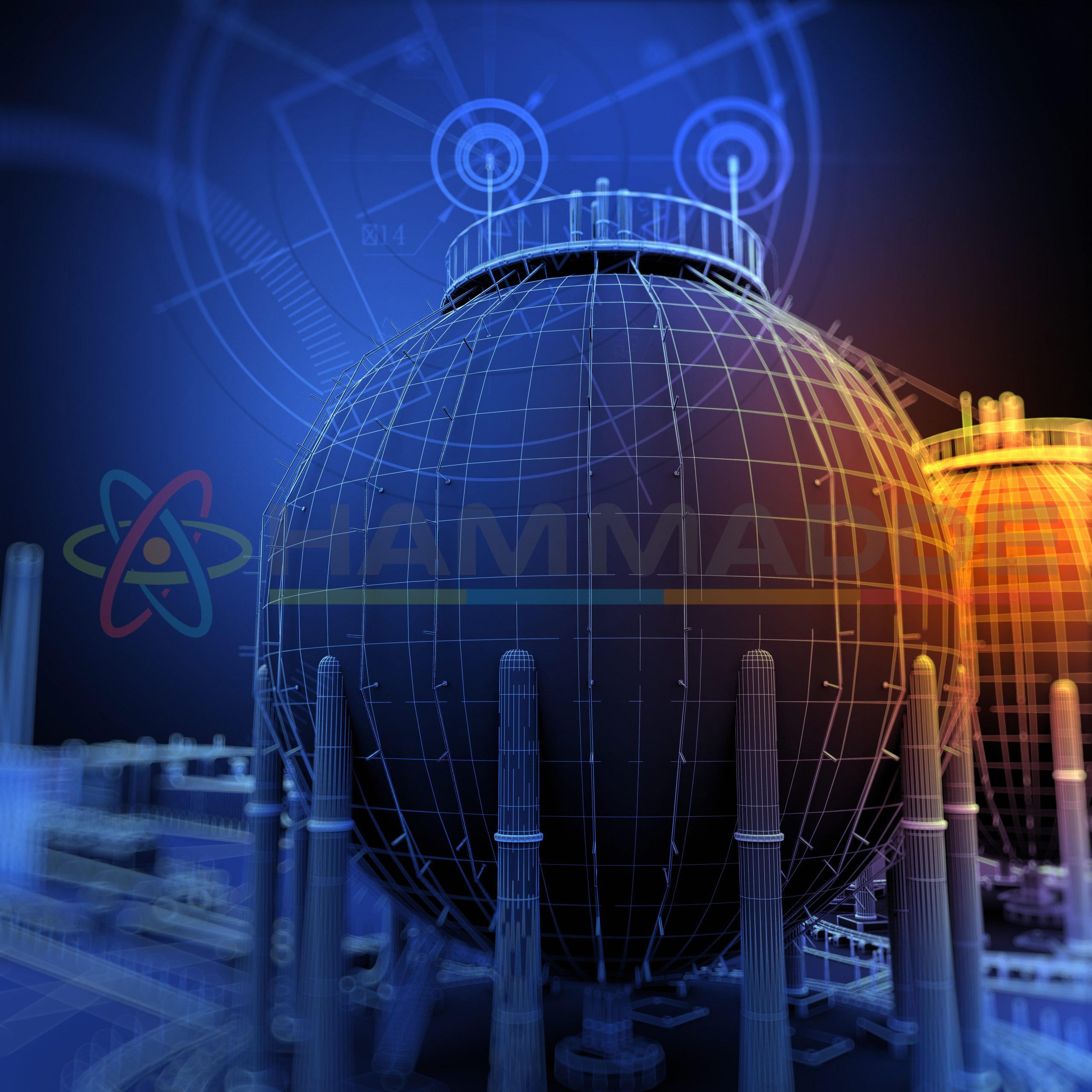 Oil Tank Wireframe